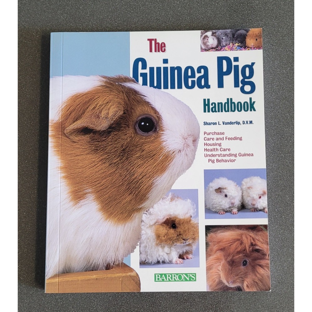 The‎ Guinea Pig Handbook By Sharon Lynn Vanderlip - Paperback - VERY GOOD